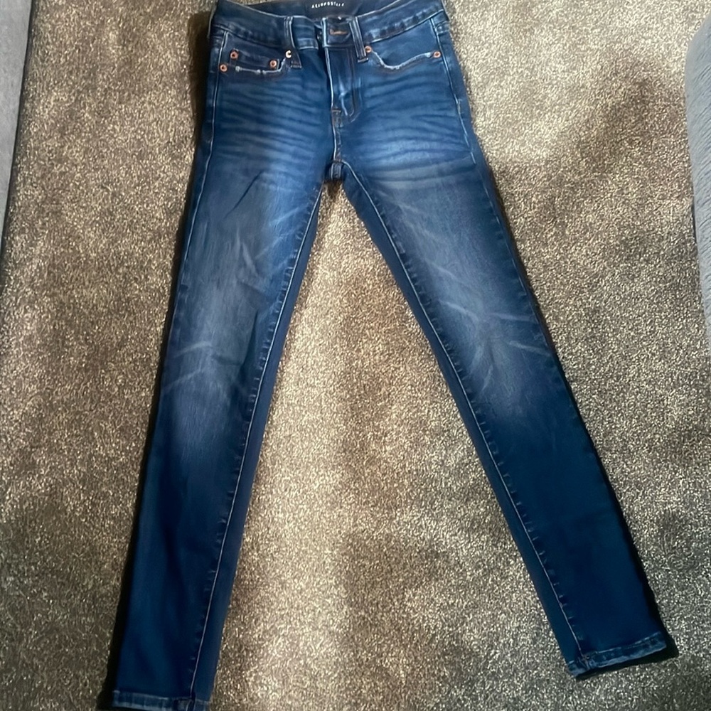 Aeropostale - Premium Seriously Stretchy Low-Rise Jegging; 000 Reg
